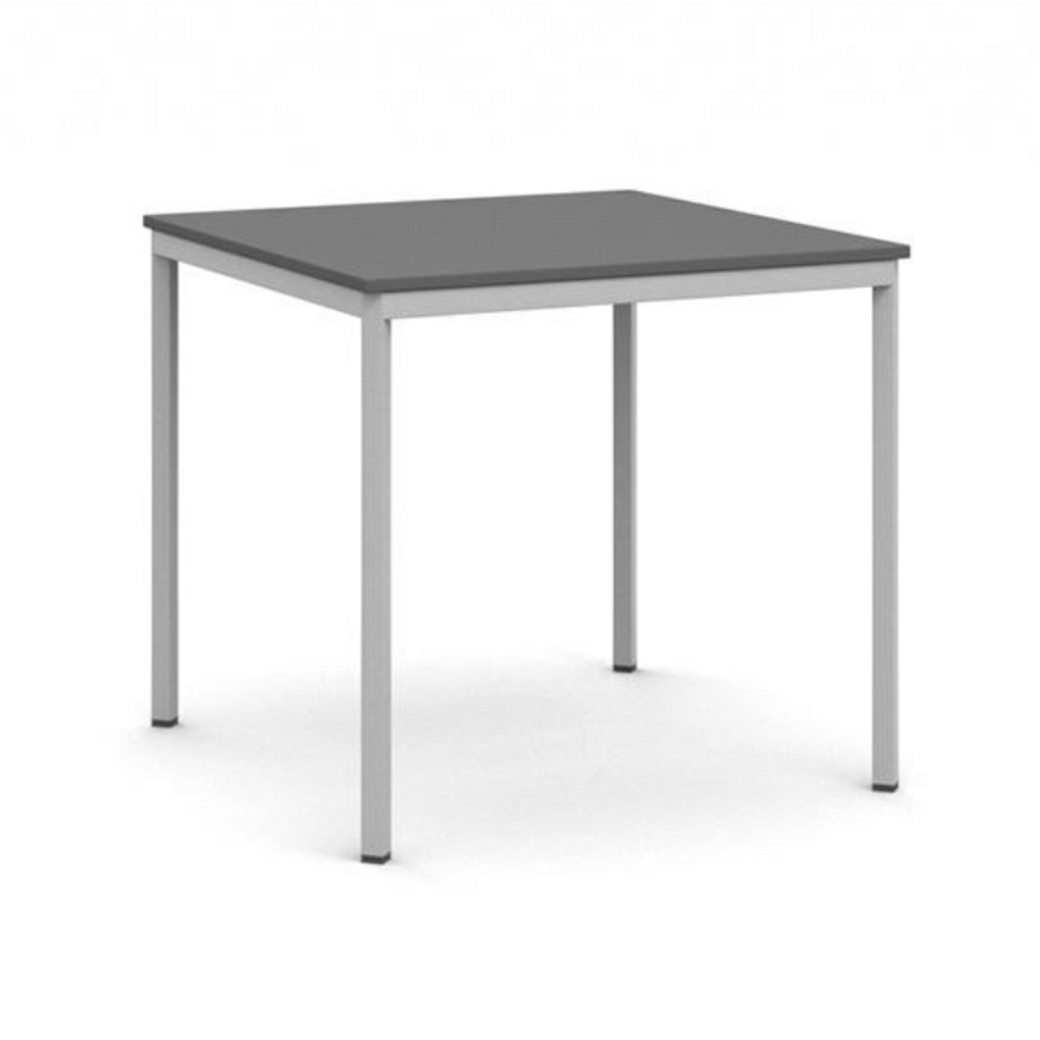Esstisch, 800 x 800 mm, Gestell grau, Graphit