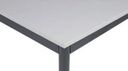 Esstisch, 800 x 800 mm, Platte grau, Tischgestell dunkelgrau