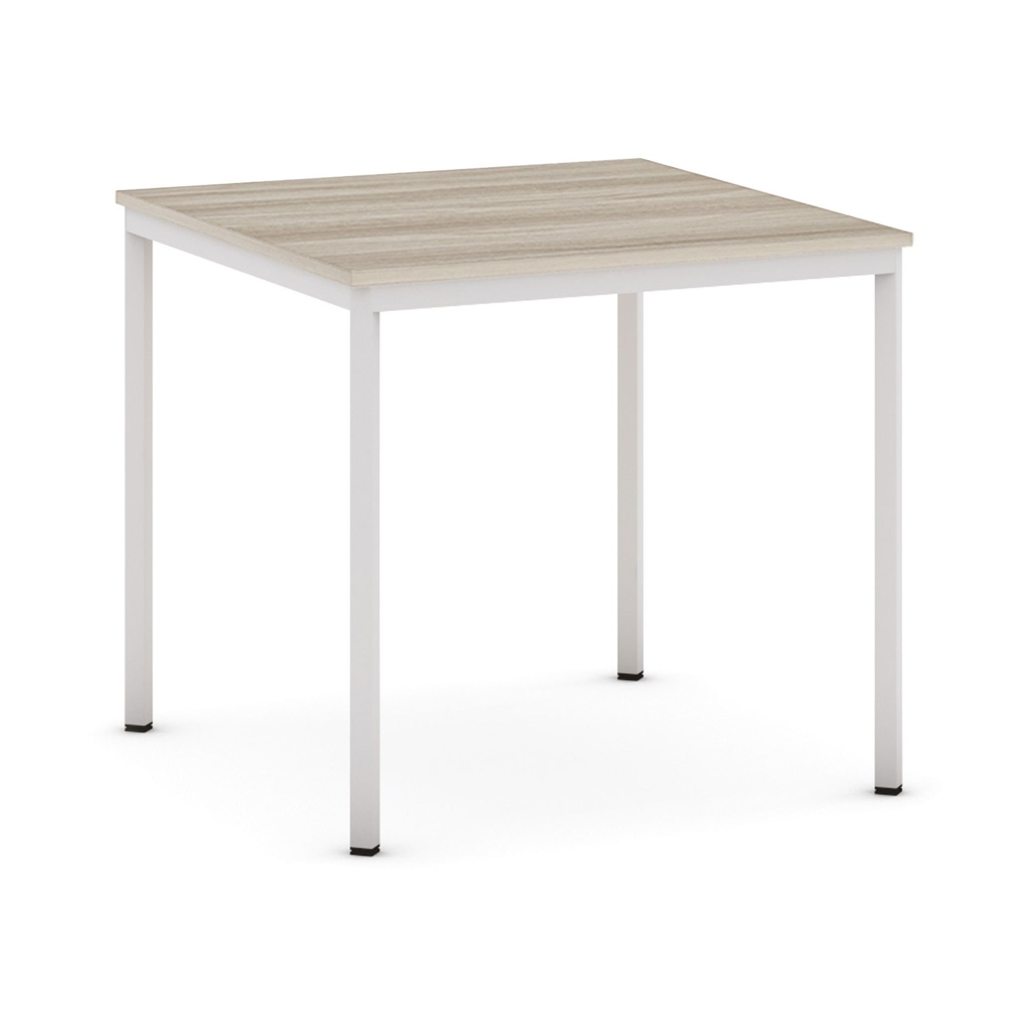 Esstisch, 800 x 800 mm, Tischgestell grau, Eiche natur