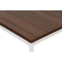 Esstisch, 800 x 800 mm, Tischgestell grau, Nussbaum