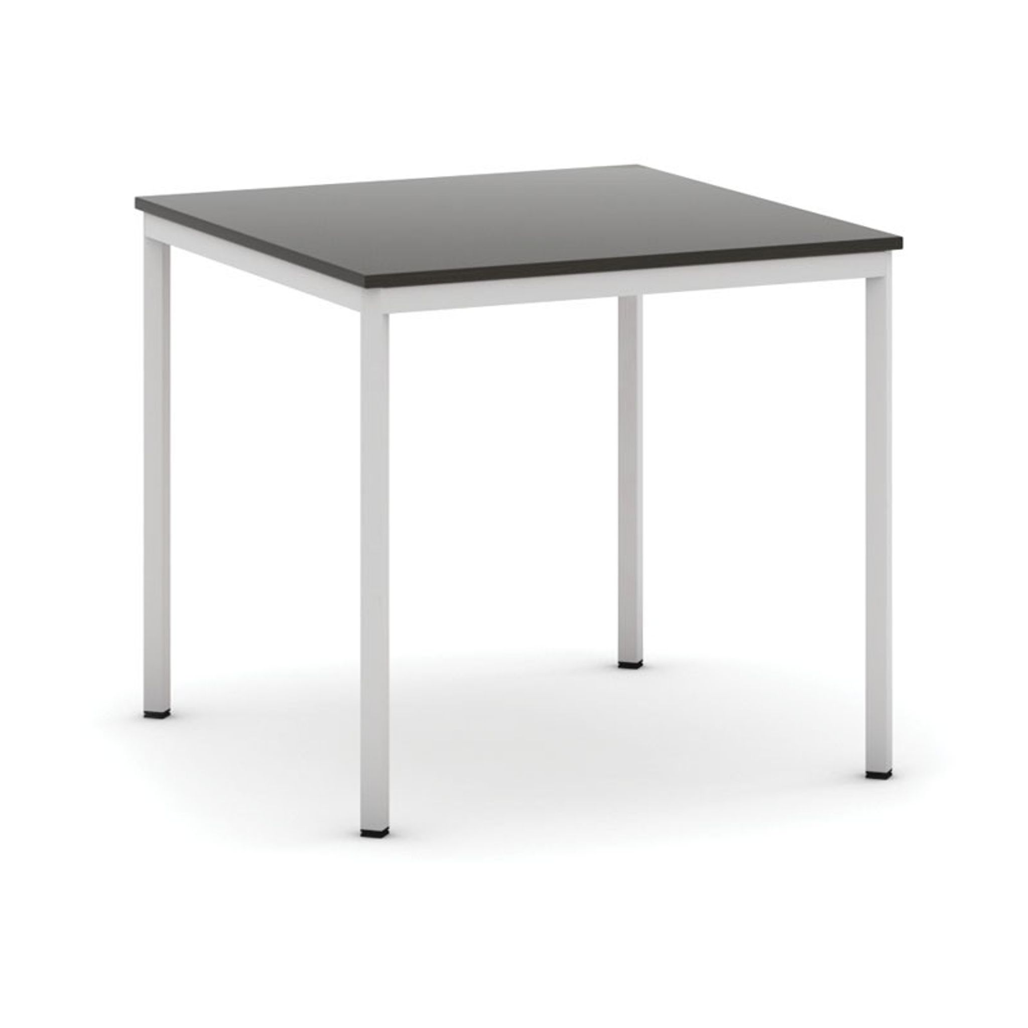 Esstisch, 800 x 800 mm, Tischgestell grau, Wenge