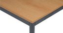 Esstisch BASIC, 120x80 cm, dunkelgraues Metallgestell, Buche