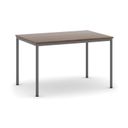 Esstisch BASIC, 120x80 cm, dunkelgraues Metallgestell, Nussbaum