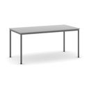Esstisch BASIC, 160x80 cm, dunkelgraues Metallgestell, grau