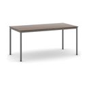 Esstisch BASIC, 160x80 cm, dunkelgraues Metallgestell, Nussbaum