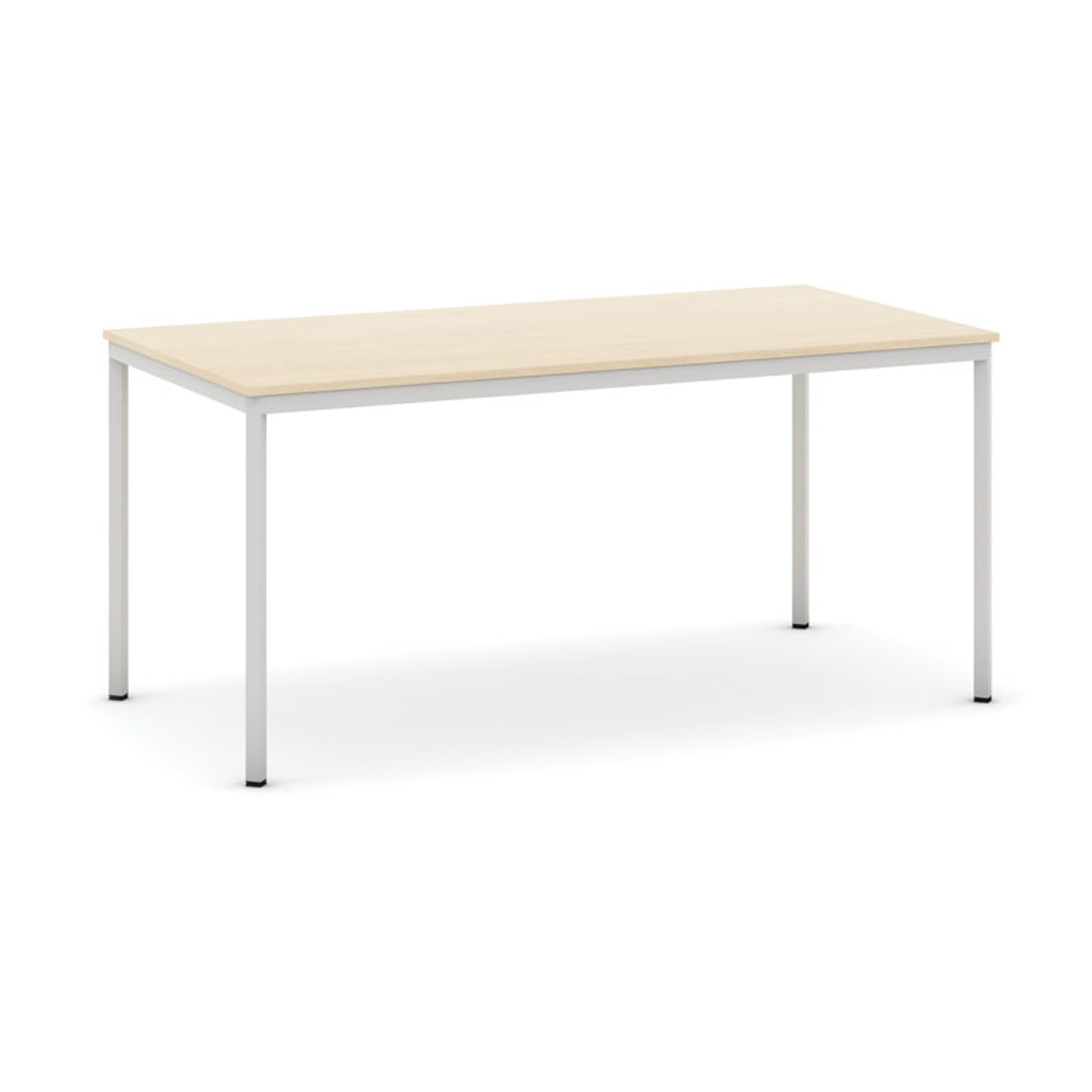 Esstisch BASIC, 160x80 cm, graues Metallgestell