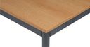 Esstisch BASIC, 180x80 cm, dunkelgraues Metallgestell, Buche