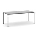 Esstisch BASIC, 180x80 cm, dunkelgraues Metallgestell, grau