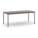 Esstisch BASIC, 180x80 cm, dunkelgraues Metallgestell, Nussbaum