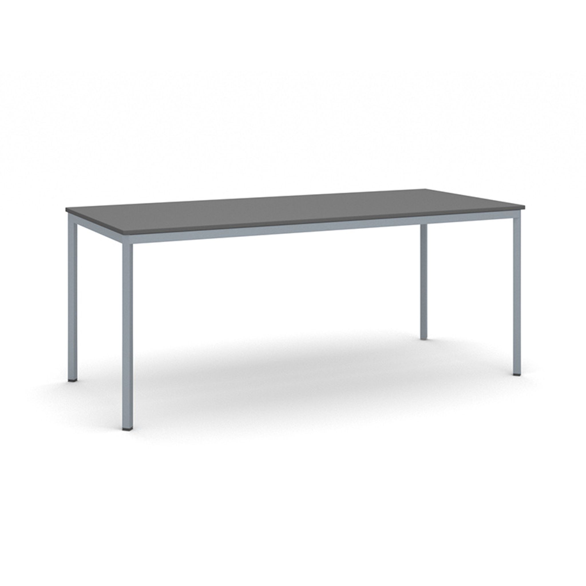 Esstisch BASIC, 180x80 cm, Gestell dunkelgrau, Graphit