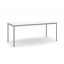 Esstisch BASIC, 180x80 cm, Gestell dunkelgrau, weiß