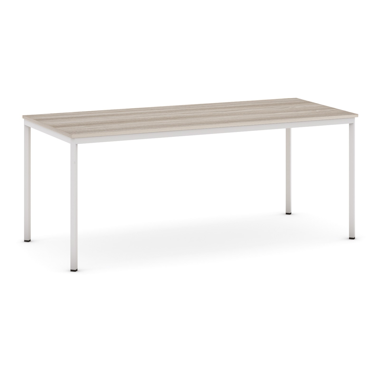 B2B Partner Esstisch BASIC, 180x80 cm, graues Metallgestell, Eiche natur