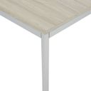 Esstisch BASIC, 180x80 cm, graues Metallgestell, Eiche natur