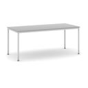 Esstisch BASIC, 180x80 cm, graues Metallgestell, grau