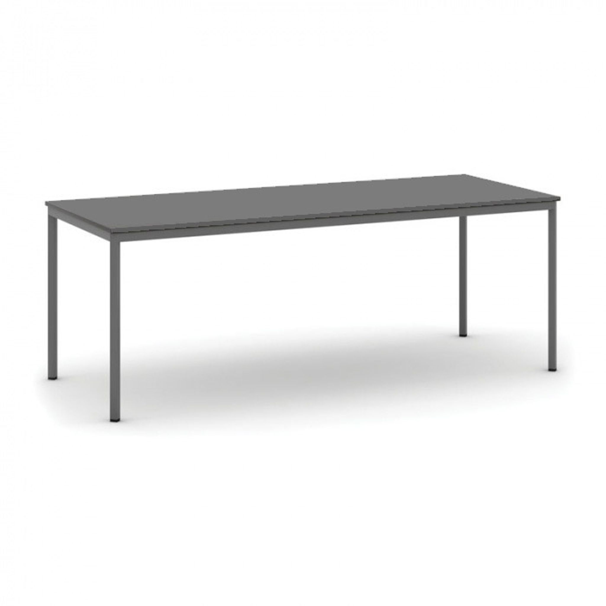 Esstisch BASIC, 200x80 cm, Gestell dunkelgrau, Graphit