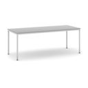 Esstisch BASIC, 200x80 cm, graues Metallgestell, grau