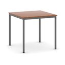 Esstisch BASIC, 80x80 cm, dunkelgraues Metallgestell, Kirsche