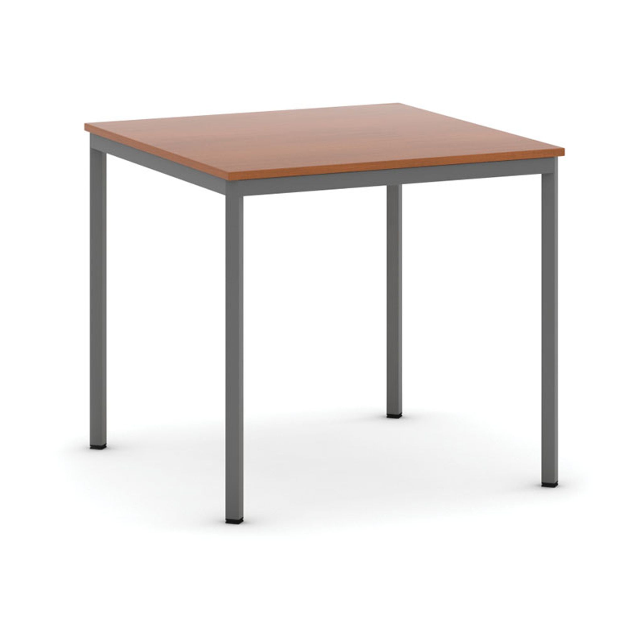 Esstisch BASIC, 80x80 cm, dunkelgraues Metallgestell, Kirsche