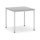 Esstisch BASIC, 80x80 cm, graues Metallgestell, grau