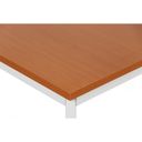 Esstisch BASIC, 80x80 cm, graues Metallgestell, Kirsche