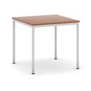 Esstisch BASIC, 80x80 cm, graues Metallgestell, Kirsche