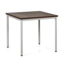 Esstisch TRIVIA, 800 x 800 mm, grau Konstruktion, Nussbaum