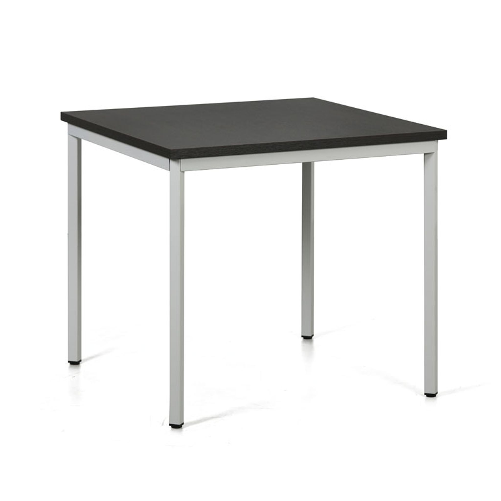 Esstisch TRIVIA, 800 x 800 mm, grau Konstruktion, Wenge