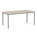 Esstisch TRIVIA, dunkelgraue Konstruktion, 1600 x 800 mm, Birke