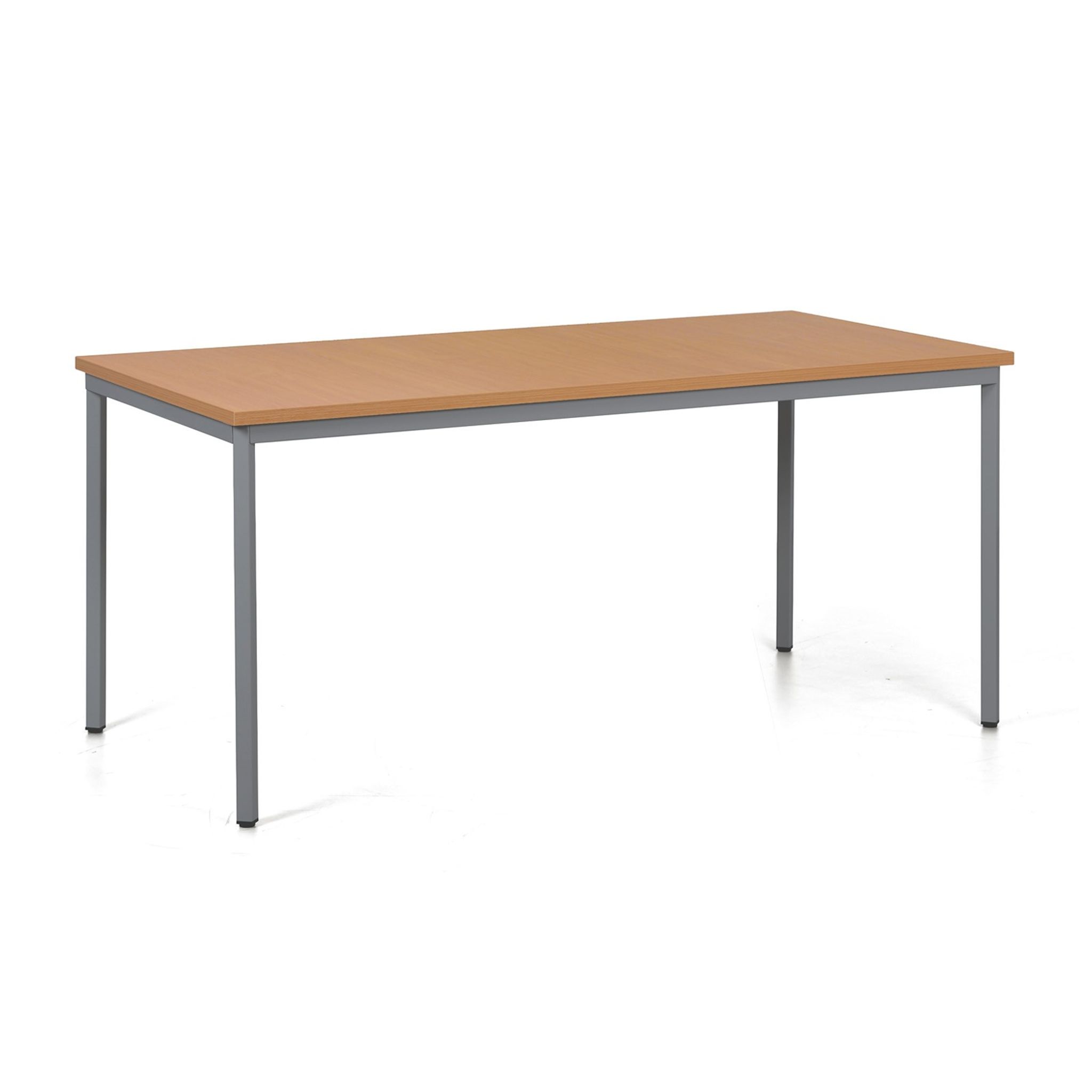 Esstisch TRIVIA, dunkelgraue Konstruktion, 1600 x 800 mm, Buche