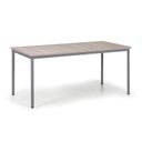 Esstisch TRIVIA, dunkelgraue Konstruktion, 1600 x 800 mm, Eiche natur