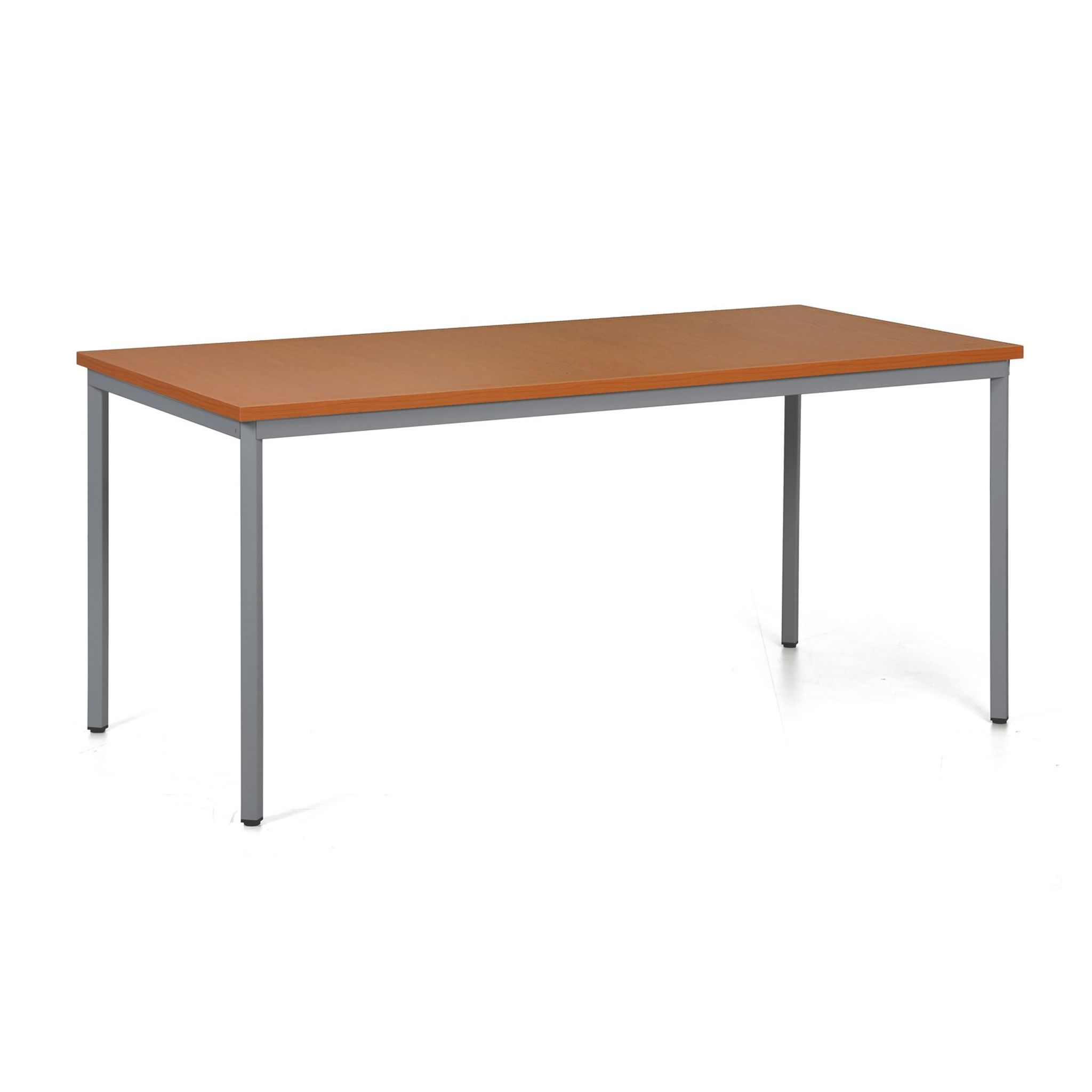 Esstisch TRIVIA, dunkelgraue Konstruktion, 1600 x 800 mm, Kirschbaum