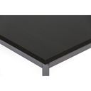 Esstisch TRIVIA, dunkelgraue Konstruktion, 1600 x 800 mm, Wenge