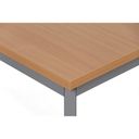 Esstisch TRIVIA, dunkelgraues Metallgestell, 160x80 cm, Buche