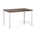 Esstisch TRIVIA, grau Konstruktion, 1200 x 800 mm, Nussbaum