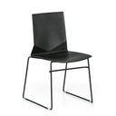 Esszimmerstuhl aus Plastik CLANCY, schwarz