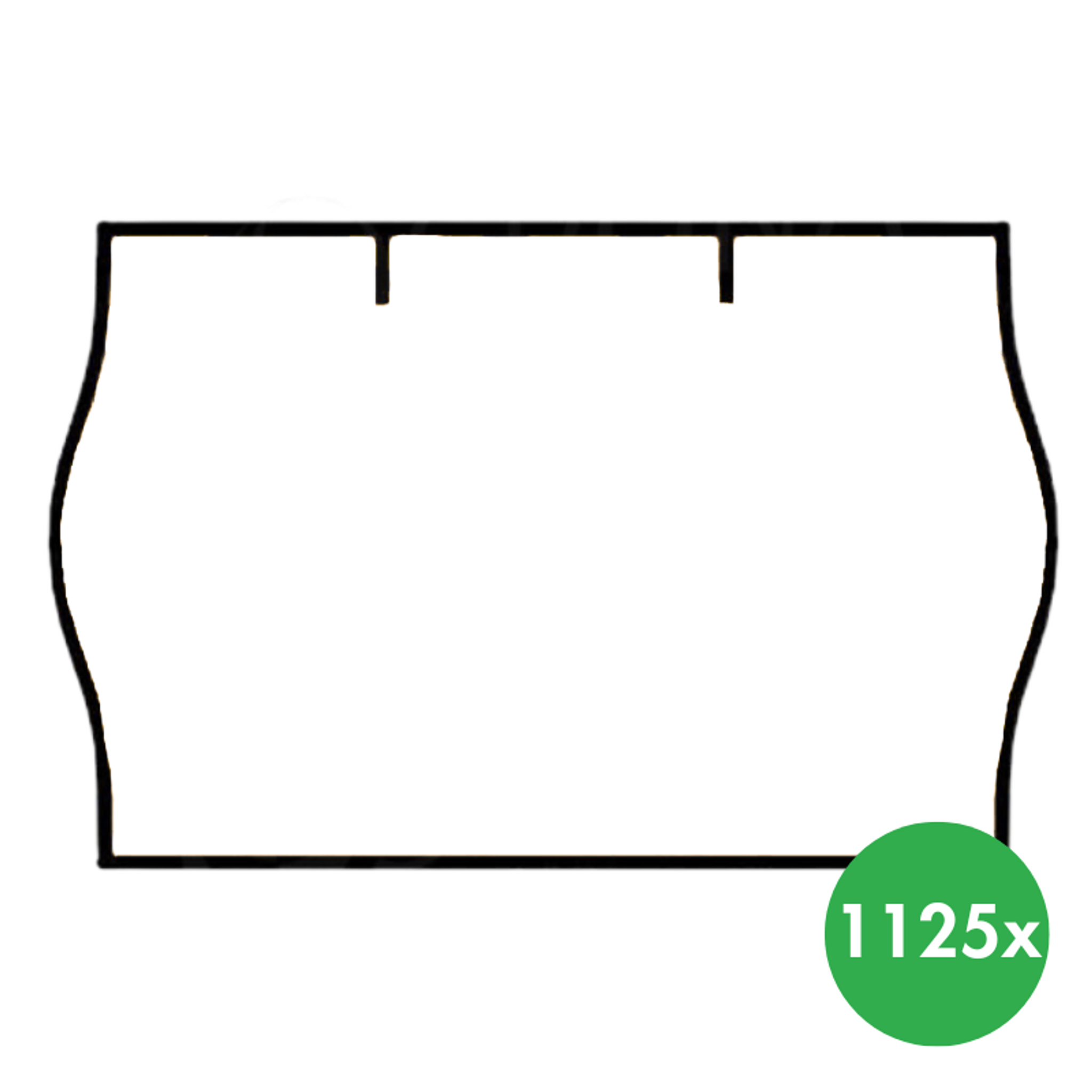 Etiketten - 25 x 16 mm, 36 Stk., weiß