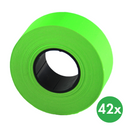 Etikety - 22 x 12 mm, 42 ks, signálna zelena
