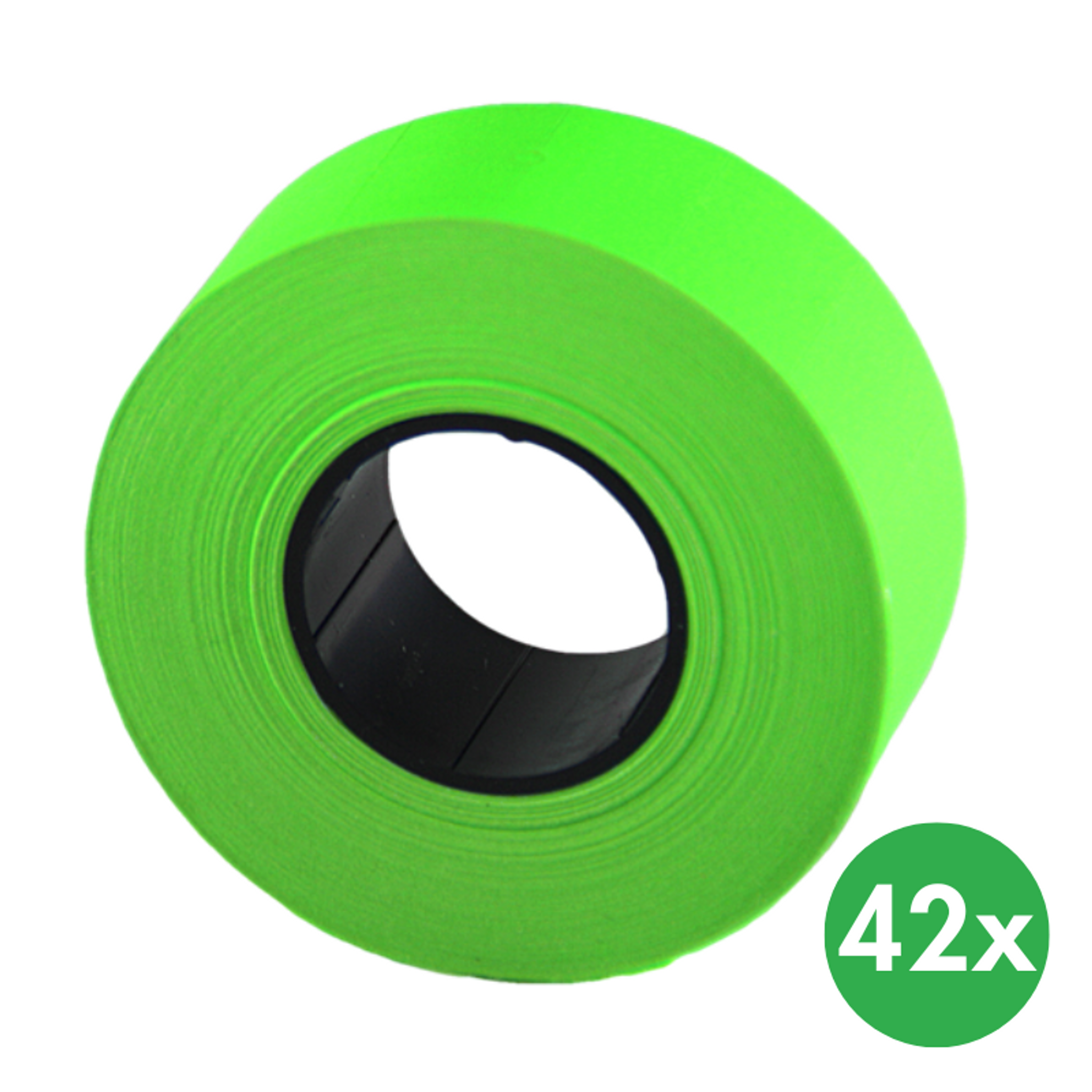 Etykiety - 20 x 12 mm, 42 szt., jaskrawozielony