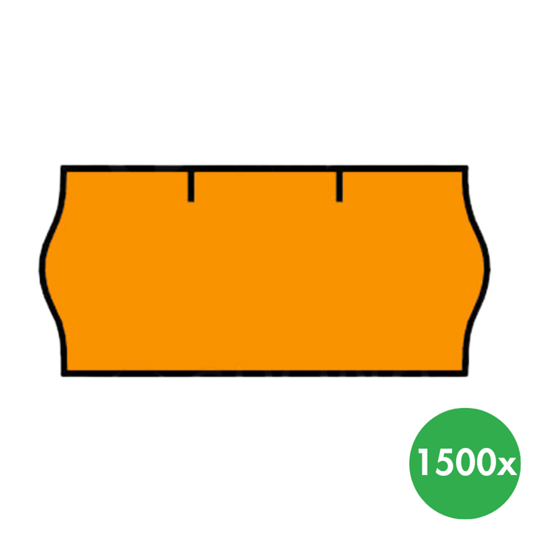 Etykiety - 26 x 12 mm, 36 szt., kolor pomarańczowy sygnałowy