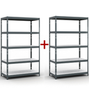 Fachbodenregal  1+1 GRATIS, 1966x1200x600 mm, Traglast 280 kg