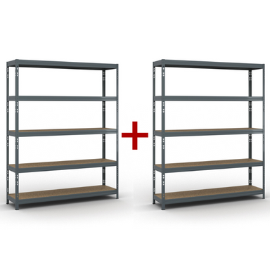 Fachbodenregal 1+1 GRATIS 1966x1600x400 mm, Traglast 350 kg
