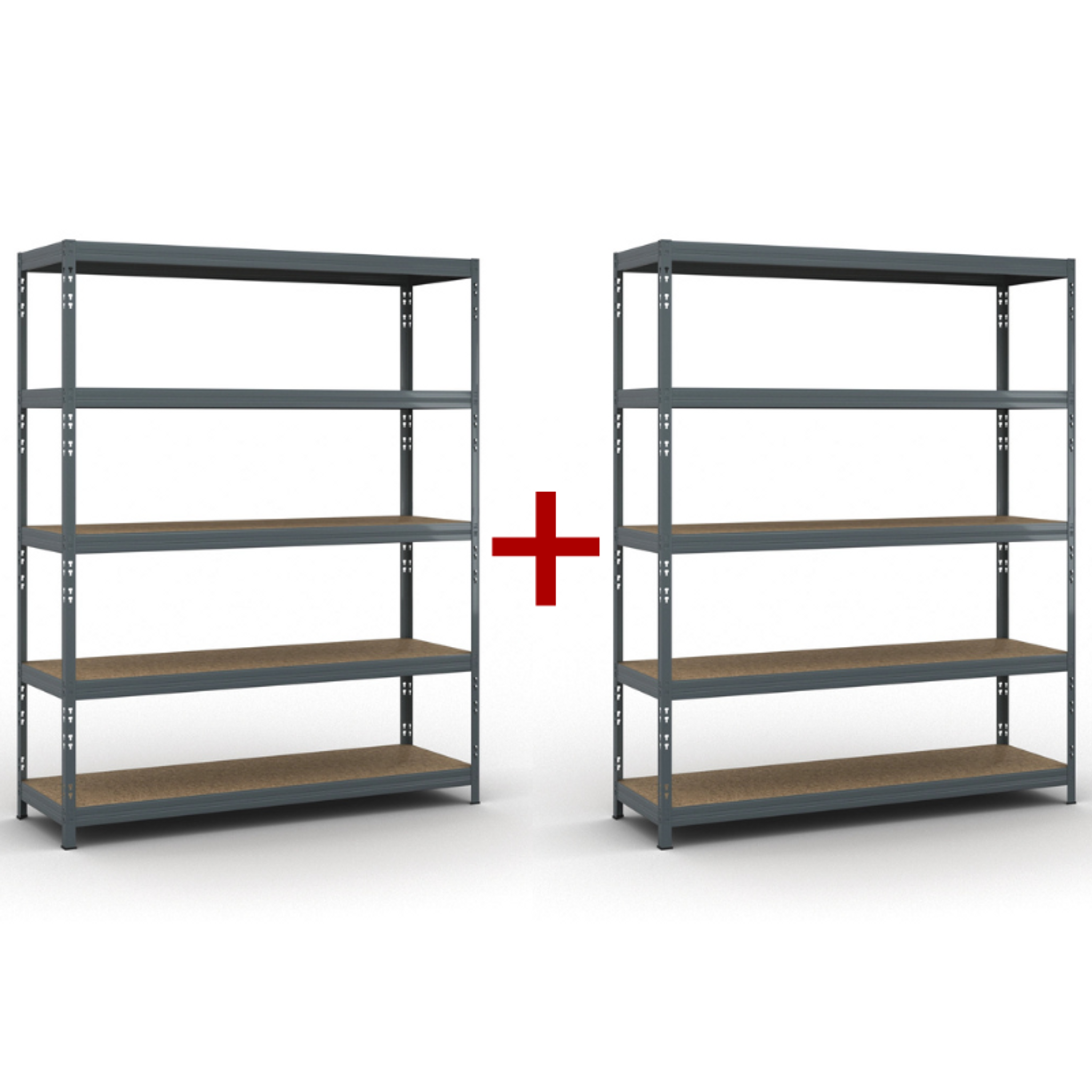 Fachbodenregal 1+1 GRATIS 1966x1600x500 mm, Traglast 350 kg