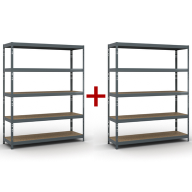Fachbodenregal 1+1 GRATIS 1966x1600x500 mm, Traglast 350 kg