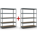 Fachbodenregal 1+1 GRATIS 1966x1600x600 mm, Traglast 350 kg