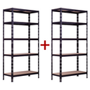 Fachbodenregal 1+1 GRATIS, Tragfähigkeit 175 kg, 1800 x 900 x 450 mm