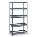 Fachbodenregal mit Körben, 1790 x 900 x 400 mm, Tragfähigkeit 175 kg, 1 Fachboden + 4 Körbe