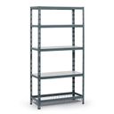 Fachbodenregal mit Körben, 1790 x 900 x 400 mm, Tragfähigkeit 175 kg, 4 Fachböden + 1 Korb