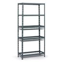 Fachbodenregal mit Körben, 1954 x 900 x 400 mm, Tragfähigkeit 175 kg, 2 Fachböden + 3 Körbe