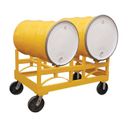Fahrbarer Wagen für Fassregal 2x 208 l, Tragfähigkeit 750 kg