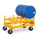 Fahrbarer Wagen für Fassregal 2x 208 l, Tragfähigkeit 750 kg